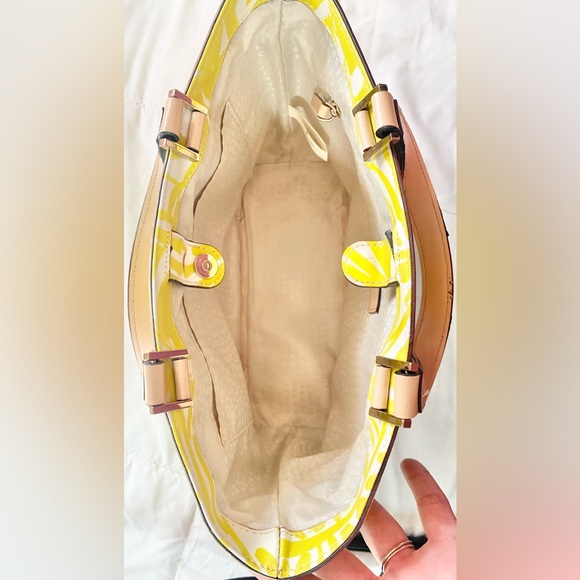 Kate Spade Grant Street Tropical Palm Juno Tote, Green Multi - Picture 4 of 16